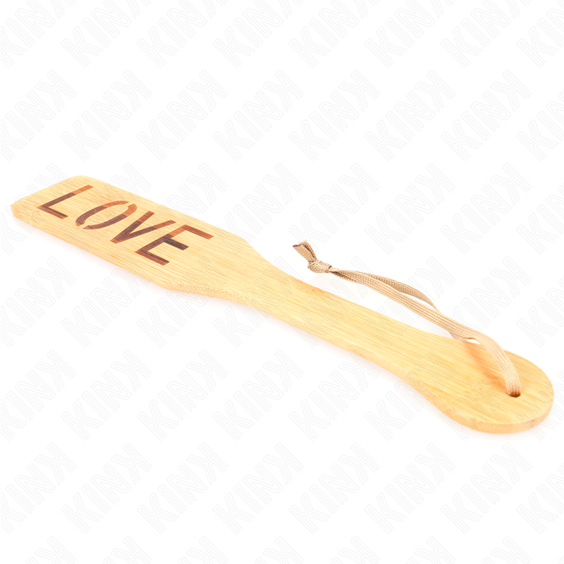 KINK - PALETA DE BAMBU PALAVRA AMOR 32 X 5,5 CM Sexshoptuga 