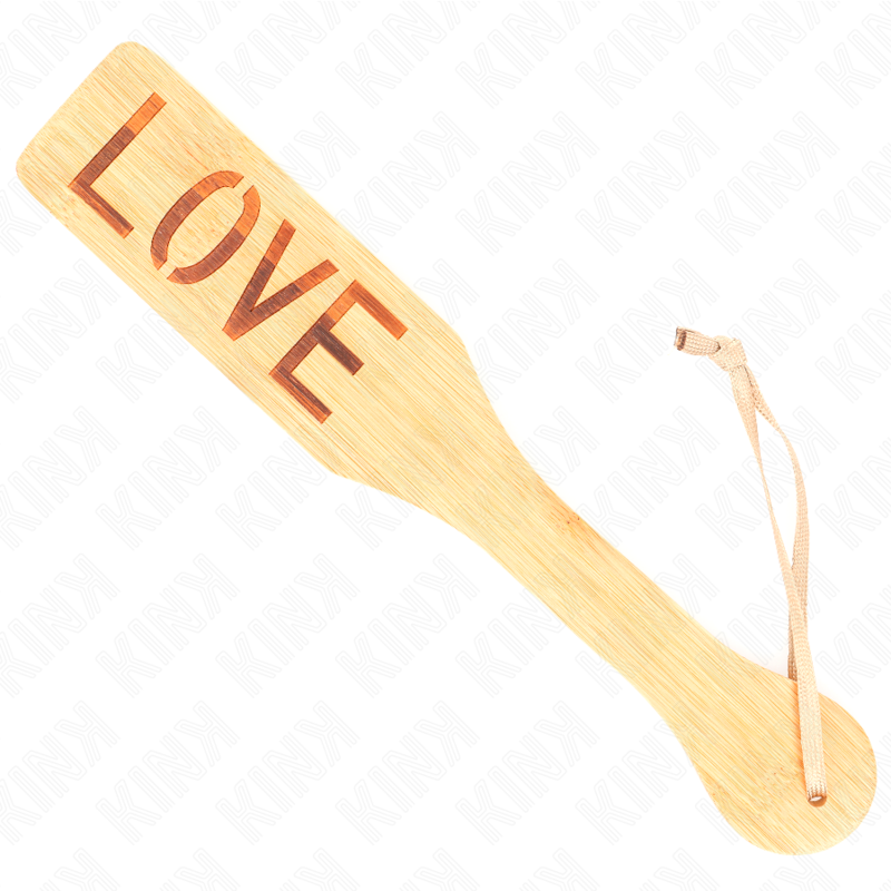 KINK - PALETA DE BAMBU PALAVRA AMOR 32 X 5,5 CM Sexshoptuga 