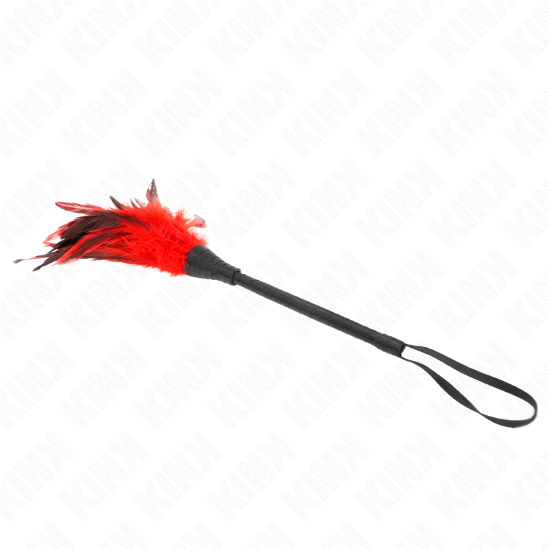 KINK - PENAS DE FRANGO EM FORMA DE CHIFRE VERMELHO 36 CM Sexshoptuga 