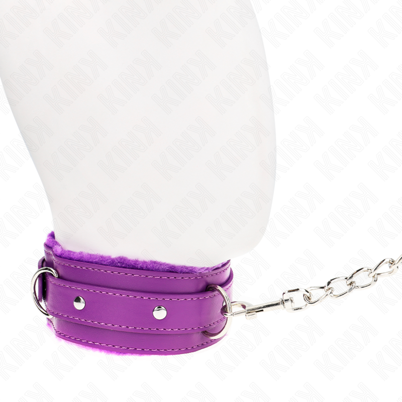 KINK - COLAR COM TRELA 65 CM COM RESTRIÇÕES ROXO 36-42 CM X 5,5 CM Sexshoptuga 