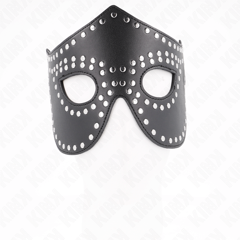 KINK - LEATHER MASK WITH RIVETS MODEL 2 30 x 12 CM