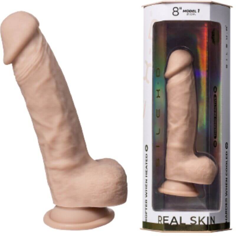 SILEXD - MODELO 1 PÊNIS REALÍSTICO PREMIUM SILEXPAN SILICONE 21.5 CM Sexshoptuga 