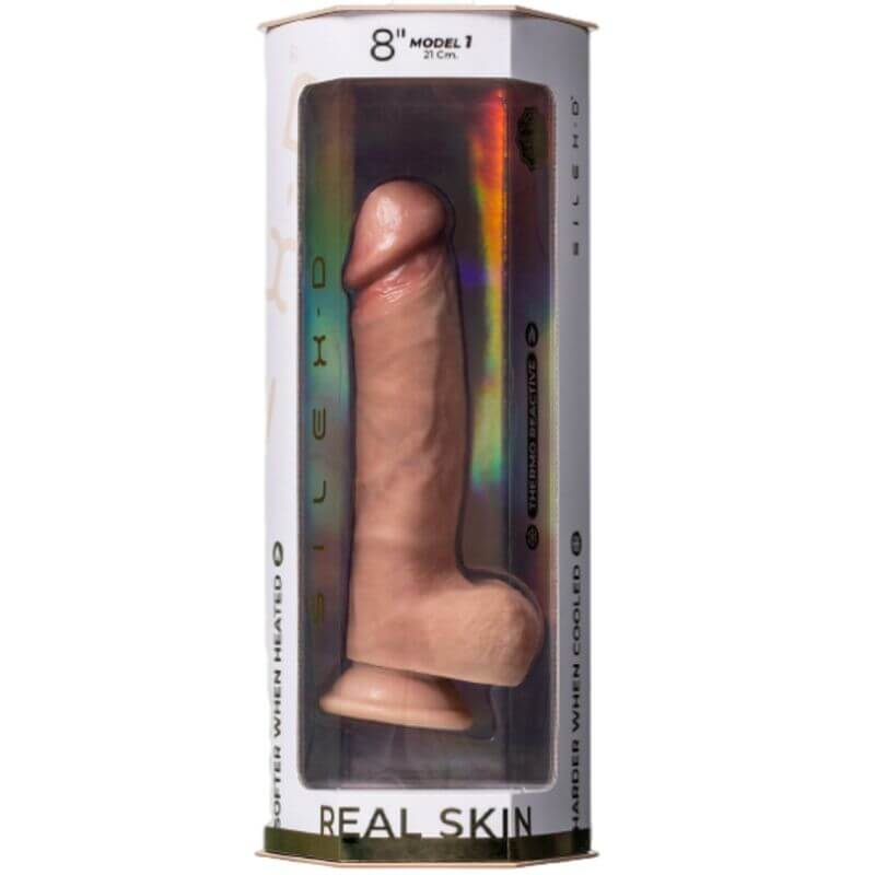 SILEXD - MODELO 1 PÊNIS REALÍSTICO PREMIUM SILEXPAN SILICONE 21.5 CM Sexshoptuga 