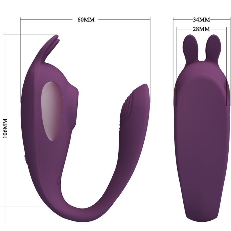 PRETTY LOVE - ESTIMULADOR E VIBRADOR SHEY APLICATIVO GRATUITO LONGA DISTÂNCIA ROXO Sexshoptuga 