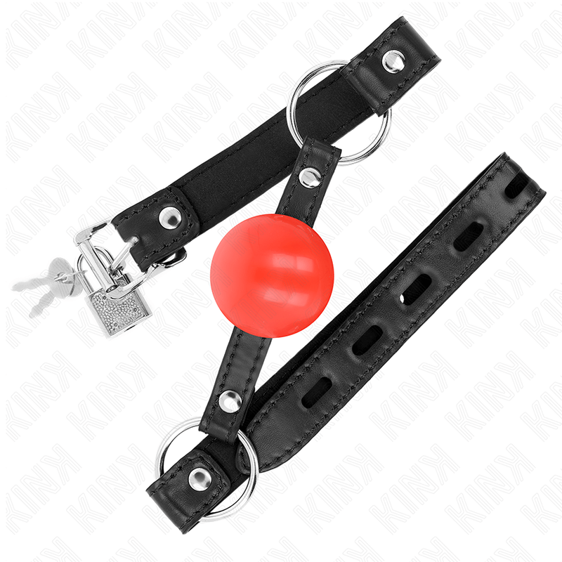 KINK - BOLA TPE VERMELHA MORDAÇA 4 CM 60 x 2 CM Sexshoptuga 