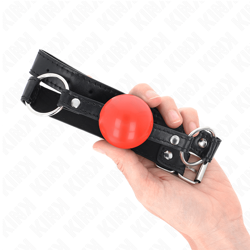 KINK - BOLA TPE VERMELHA MORDAÇA 4 CM 60 x 2 CM Sexshoptuga 