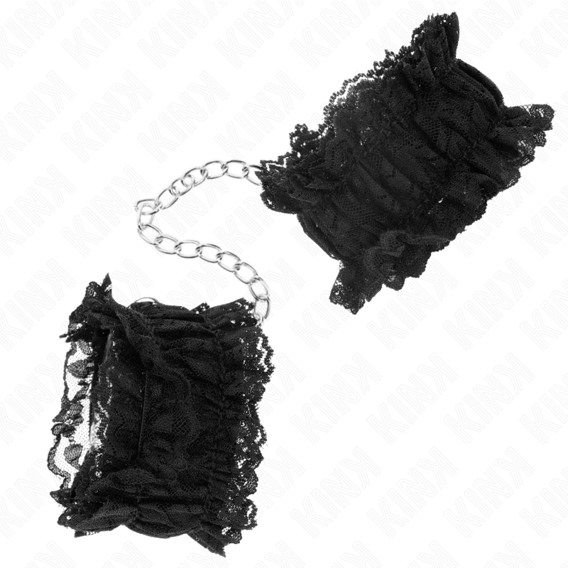 KINK - RETENÇÕES DE PULSO ELÁSTICAS DE RENDA NEGRO Sexshoptuga 