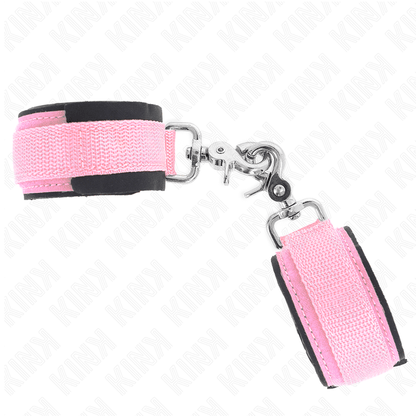 KINK - PINK ADJUSTABLE NEOPRENE CUFF WRISTBANDS ADJUSTABLE 22-34 CM