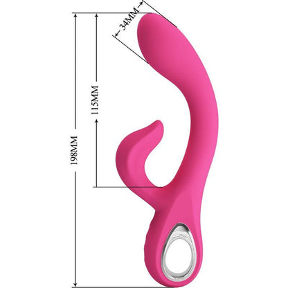 PRETTY LOVE - FRITZ RABBIT VIBRADOR 12 VIBRAÇÕES ROSA - Sexshoptuga 