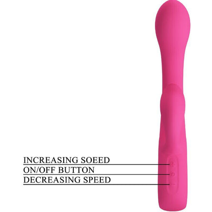 PRETTY LOVE - FRITZ RABBIT VIBRADOR 12 VIBRAÇÕES ROSA - Sexshoptuga 