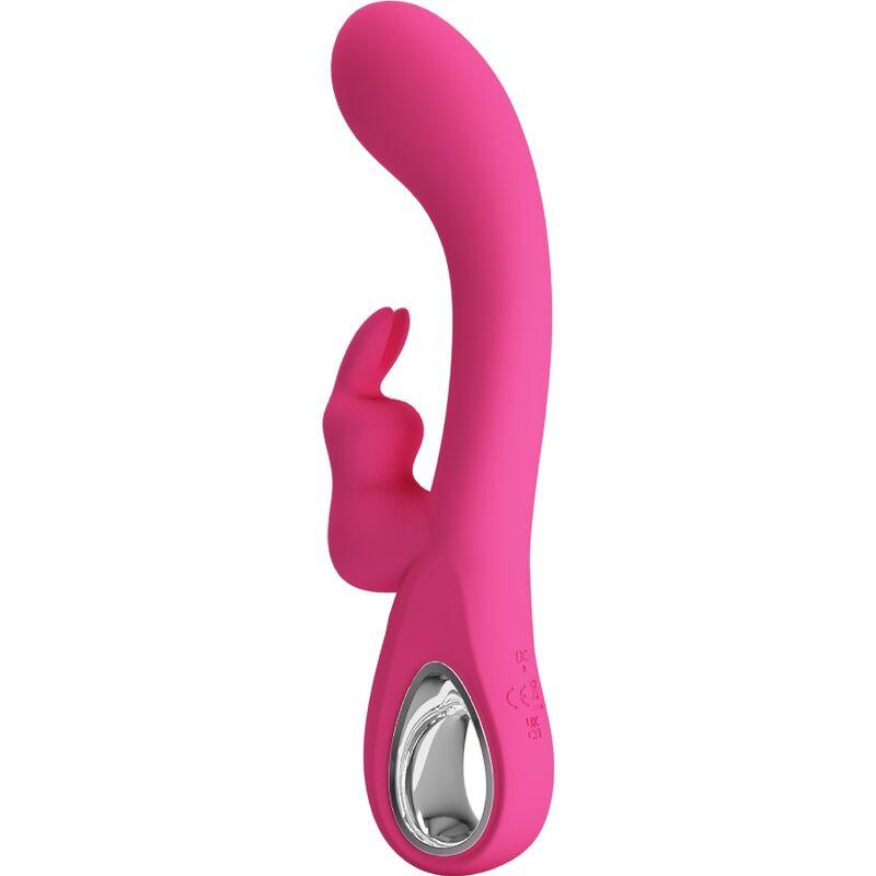 PRETTY LOVE - NOVAK RABBIT VIBRADOR 12 VIBRAÇÕES ROSA - Sexshoptuga 