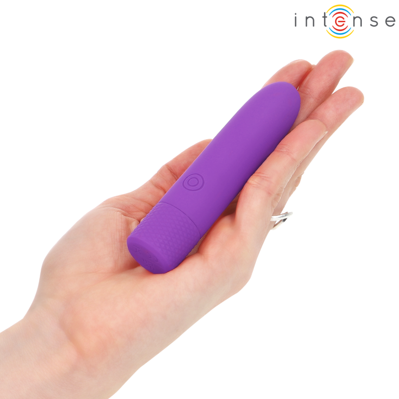 INTENSE - SYMONE  USB RECARREGÁVEL VIBRATÓRIA BULLET 8 VIBRAÇÕES ROXO 10 X 2,2 CM Sexshoptuga 