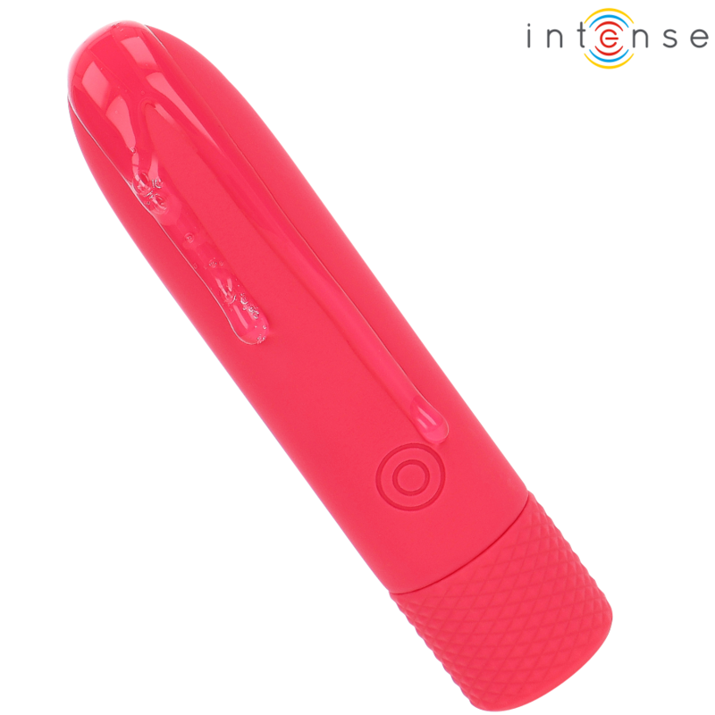 INTENSE - SYMONE USB RECARREGÁVEL VIBRATÓRIA BULLET 8 VIBRAÇÕES VERMELHO 10 X 2,2 CM Sexshoptuga 