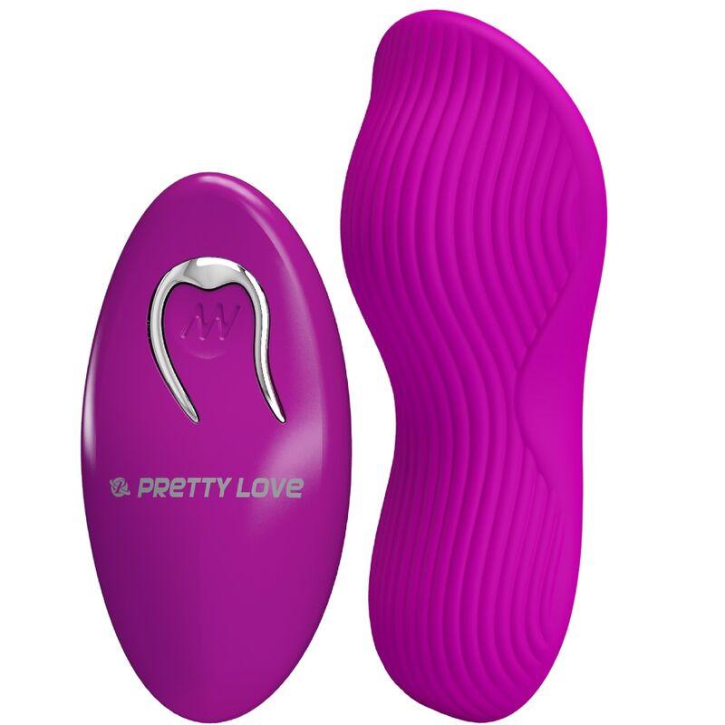 PRETTY LOVE - ESTIMULADOR DE CLITÓRIS ROMARIO LAY-ON CONTROLE REMOTO ROSA - Sexshoptuga 