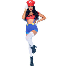 LEG AVENUE - TRAJE SEXY MARIO BROS VERMELHO/AZUL S - Sexshoptuga  Sexshoptuga 