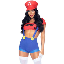 LEG AVENUE - FANTASIA SEXY MARIO BROS VERMELHO/AZUL M - Sexshoptuga  Sexshoptuga 