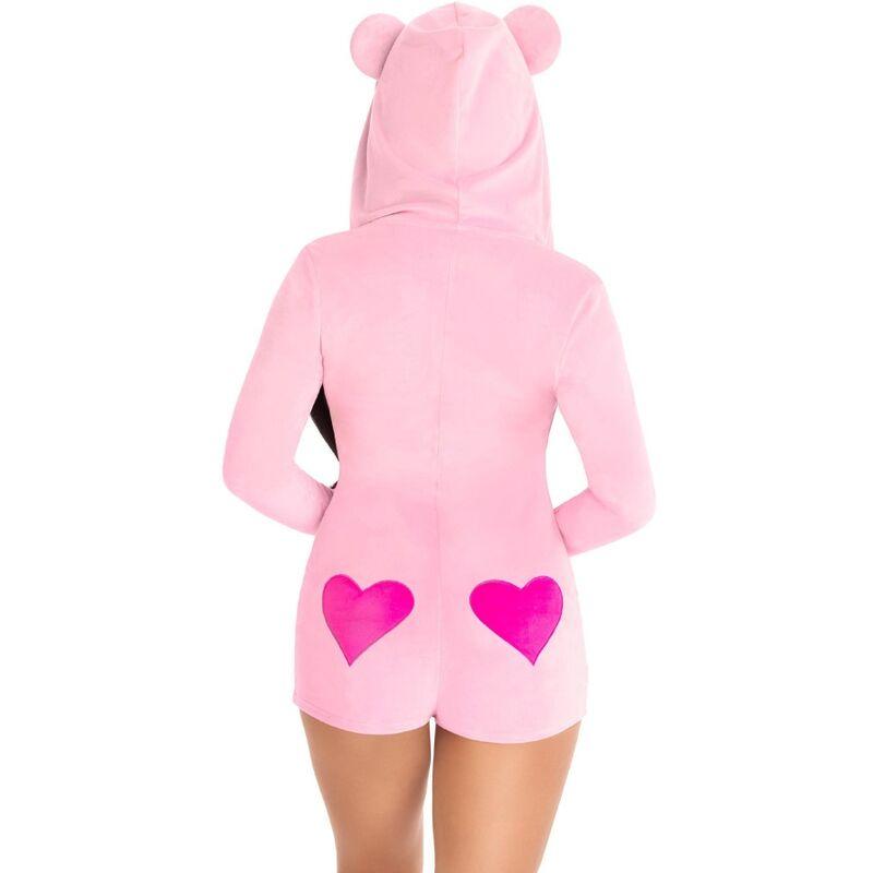 LEG AVENUE - BODY URSO DE VELUDO ROSA S - Sexshoptuga 