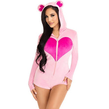 LEG AVENUE - BODY URSO DE VELUDO ROSA S - Sexshoptuga  Sexshoptuga 