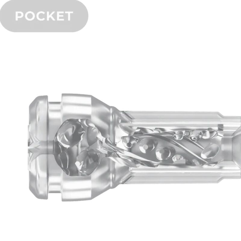 KIIROO - FEEL POCKET STROKER CRYSTAL POR KIIROO TRANSPARENTE