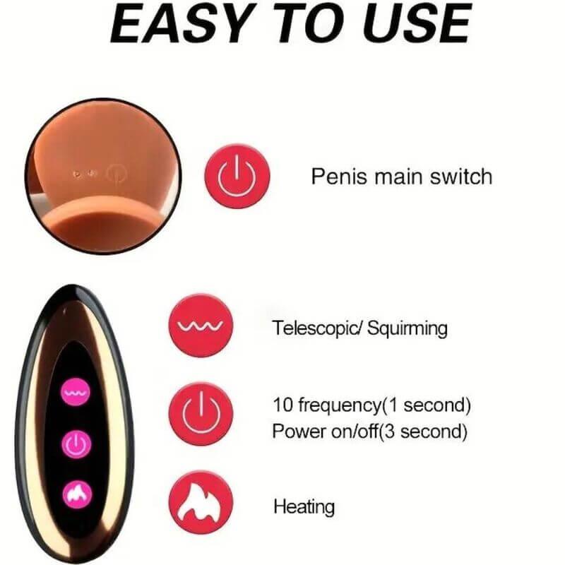 ARMONY - VIBRADOR REALISTA VIBRANTE RECARREGÁVEL - Sexshoptuga 