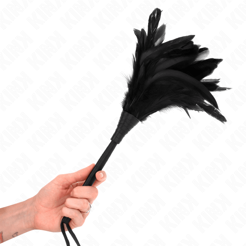 KINK - PENAS DE FRANGO EM FORMA DE CHIFRE BLACK MAIDS 36 CM - Sexshoptuga 