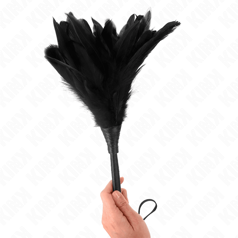 KINK - PENAS DE FRANGO EM FORMA DE CHIFRE BLACK MAIDS 36 CM - Sexshoptuga 