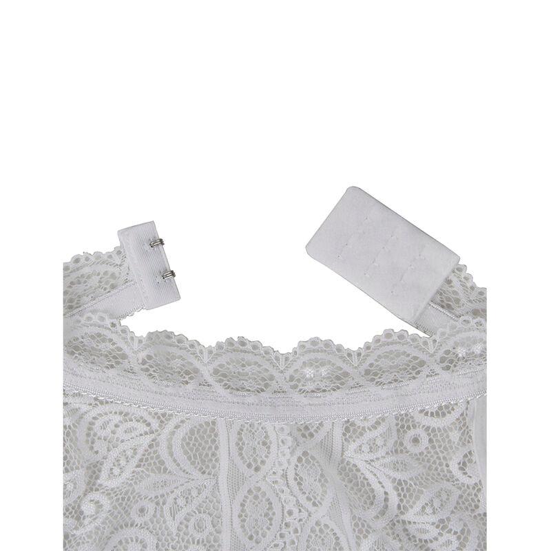 SUBBLIME - 953850 WHITE LACE BODYSUIT S/M