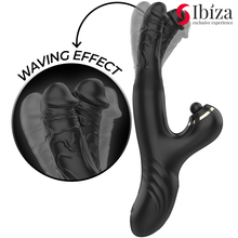 IBIZA - VIBRADOR DUPLO TWO DRAGONS PRETO - Sexshoptuga  Sexshoptuga 