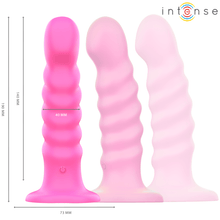 INTENSE - CINDY VIBRADOR TAMANHO L DESIGN ESPIRAL 10 VIBRAÇÕES ROSA CONTROLE REMOTO - Sexshoptuga  Sexshoptuga 