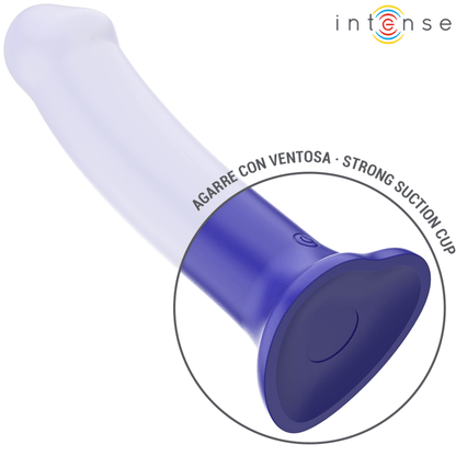 INTENSE - VICTORIA VIBRADOR COM VENTOSA 10 VIBRAÇÕES AZUL ESCURO CONTROLE REMOTO - Sexshoptuga 