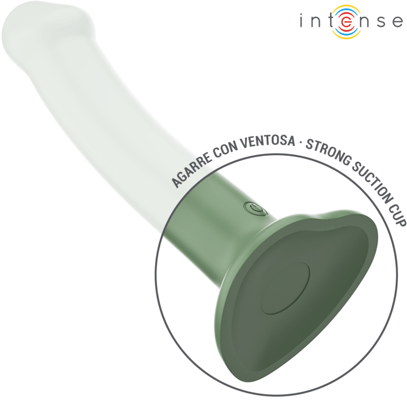 INTENSE - BECCA VIBRADOR COM VENTOSA 10 VIBRAÇÕES VERDE CONTROLE REMOTO - Sexshoptuga 