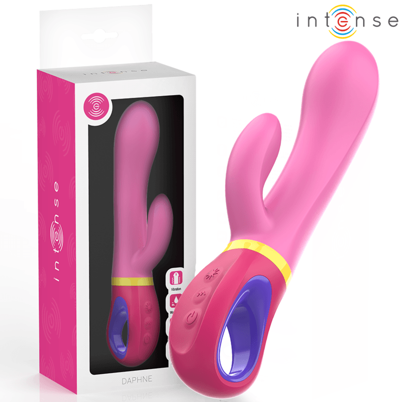 INTENSO - VIBRADOR DE COELHO ROSA DAPHNE - Sexshoptuga 