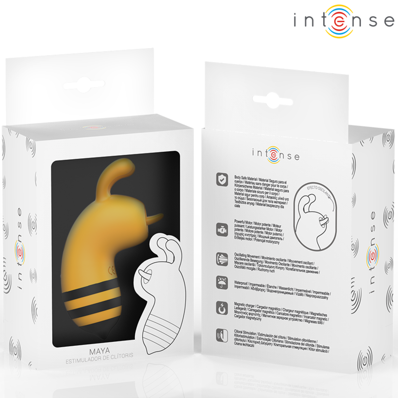 INTENSE - MAYA ESTIMULADOR BEE AMARELO/PRETO Sexshoptuga 