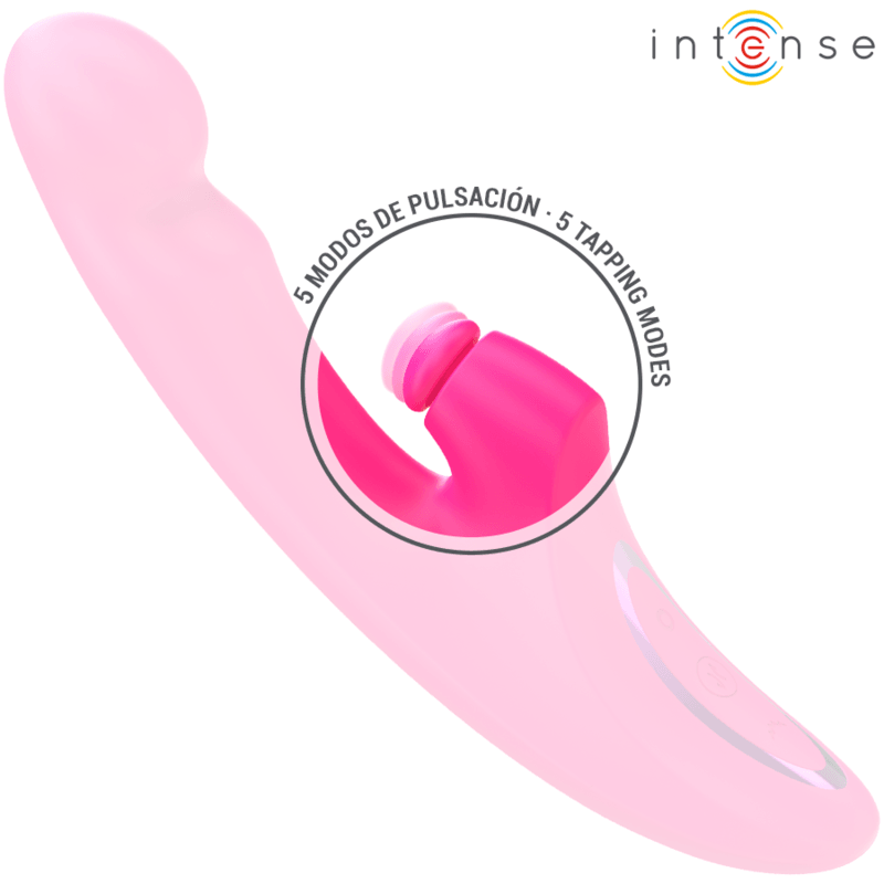 INTENSE - EMI VIBRADOR 13,5 CM MULTIFUNÇÃO 3 EM 1 10 VIBRAÇÕES ROSA - Sexshoptuga 