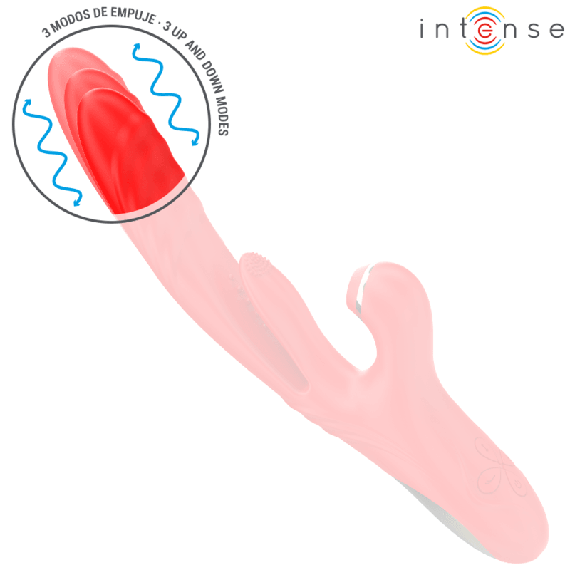 INTENSE - KAROL MULTIFUNÇÃO VIBRADOR IMPULSO & ESTIMULAÇÃO & SUCÇÃO VERMELHO - Sexshoptuga 