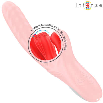 INTENSE - KAROL MULTIFUNÇÃO VIBRADOR IMPULSO & ESTIMULAÇÃO & SUCÇÃO VERMELHO - Sexshoptuga 