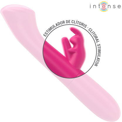 INTENSE - JULIETA RABBIT VIBRADOR 18,6 CM 10 VIBRAÇÕES ROSA - Sexshoptuga 