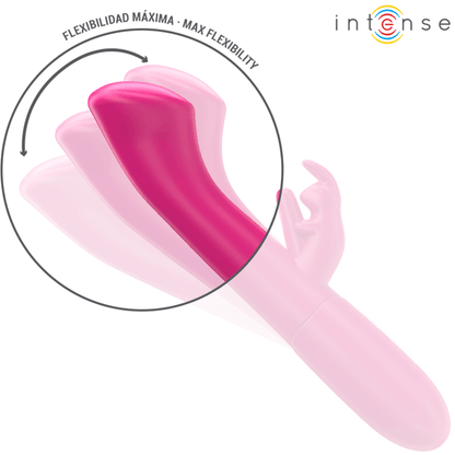 INTENSE - JULIETA RABBIT VIBRADOR 18,6 CM 10 VIBRAÇÕES ROSA - Sexshoptuga 