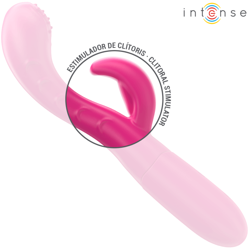 INTENSE - AMARA VIBRADOR COM LÍNGUA ESTIMULANTE 10 VIBRAÇÕES ROSA - Sexshoptuga 