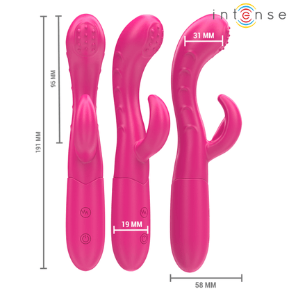 INTENSE - AMARA VIBRADOR COM LÍNGUA ESTIMULANTE 10 VIBRAÇÕES ROSA - Sexshoptuga 