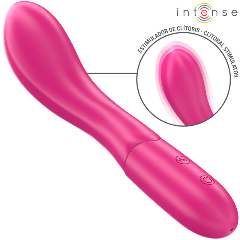 INTENSE - LISETTE VIBRADOR 19 CM FLEXÍVEL 10 VIBRAÇÕES ROSA - Sexshoptuga 