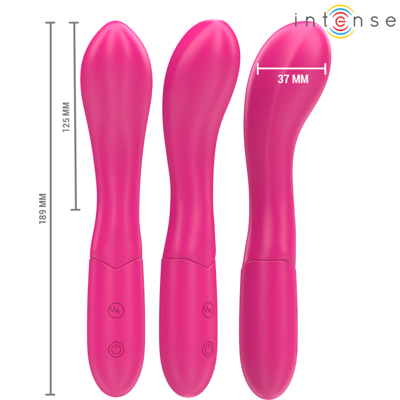 INTENSE - LISETTE VIBRADOR 19 CM FLEXÍVEL 10 VIBRAÇÕES ROSA - Sexshoptuga 