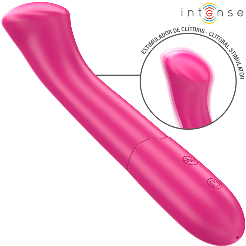 INTENSE - PATY VIBRADOR 19 CM FLEXÍVEL 10 VIBRAÇÕES MODELO 2 ROSA - Sexshoptuga 