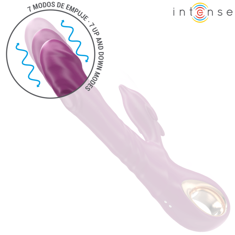 INTENSE - HALLE VIBRADOR MULTIFUNCIONAL COM LÍNGUA ESTIMULANTE DE GOLFINHOS ROXO - Sexshoptuga 