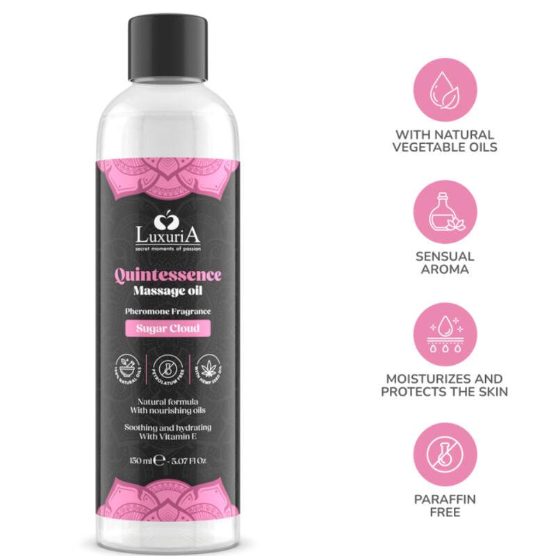 INTIMATELINE LUXURIA - ÓLEO DE MASSAGEM SUGAR CLOUD 150 ML - Sexshoptuga 