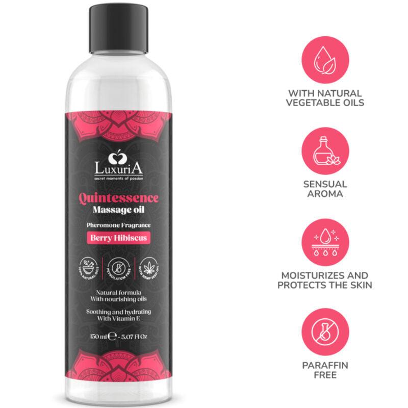 INTIMATELINE LUXURIA - ÓLEO DE MASSAGEM BERRY 150 ML - Sexshoptuga 