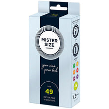 MISTER SIZE - PRESERVATIVO TAMANHO S 49 MM (10 UNIDADES) Sexshoptuga 