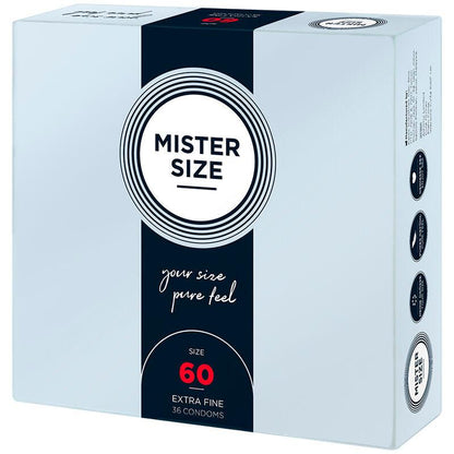 MISTER SIZE - CONDOM SIZE XL 60 MM (36 UNITS)