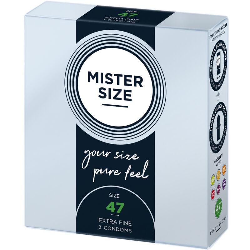 MISTER SIZE - PRESERVATIVOS TAMANHO XS 47 MM (3 UNIDADES) - Sexshoptuga 