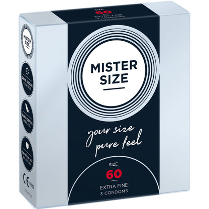 MISTER SIZE - PRESERVATIVO TAMANHO XL 60 MM (3 UNIDADES)